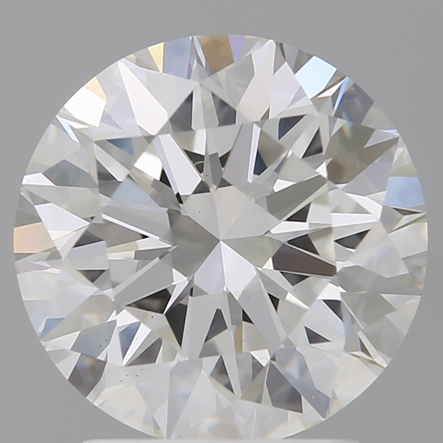 2.56 Carat Round Shaped, Excellent Cut, F Color, VS1 Clarity, IGI Certified Lab Grown Diamond