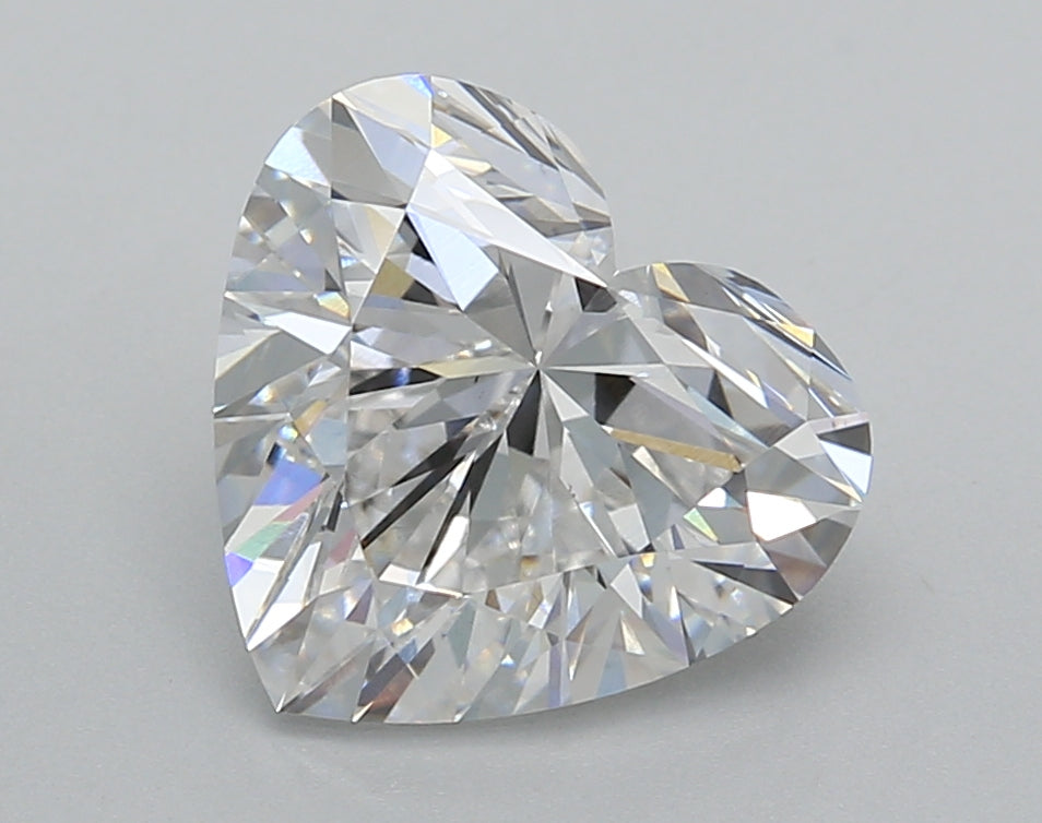 3.02 Carat Heart Shaped, Excellent Cut, D Color, VS1 Clarity, IGI Certified Lab Grown Diamond