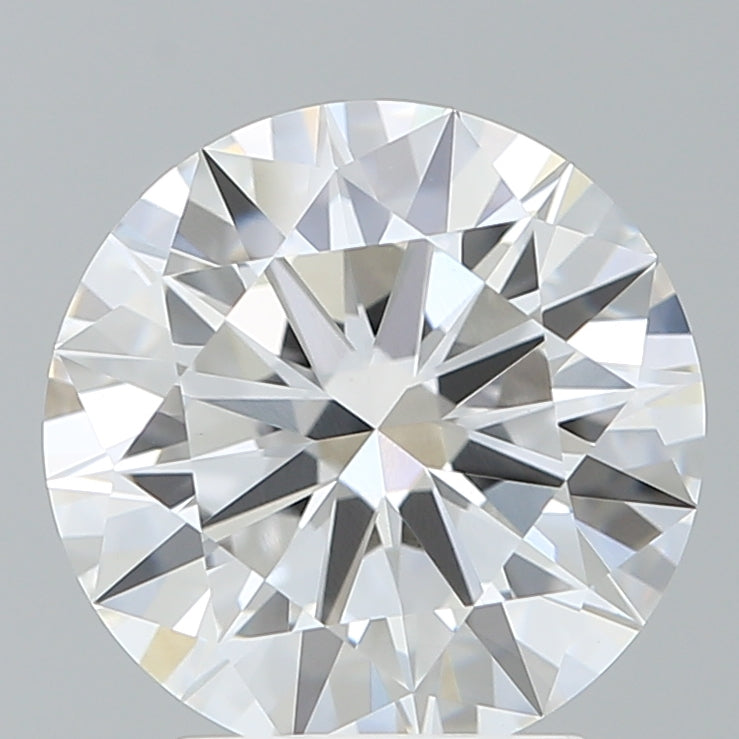 2.88 Carat Round Shaped, Excellent Cut, D Color, VVS2 Clarity, IGI Certified Lab Grown Diamond
