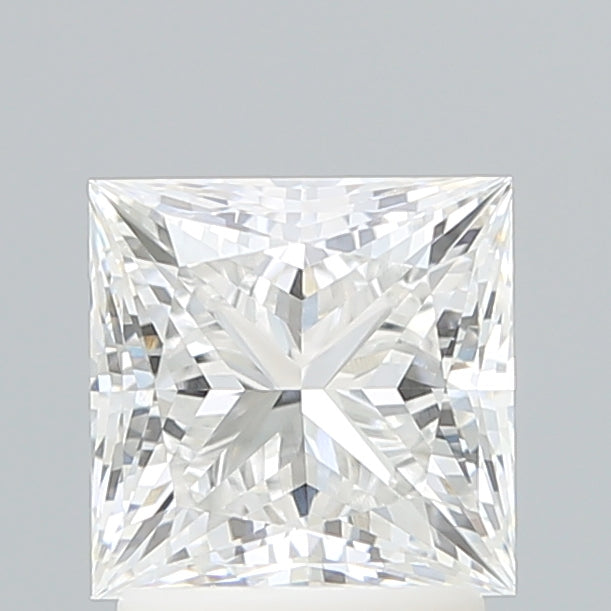 2.10 Carat Princess Shaped, Ideal Cut, E Color, VVS2 Clarity, IGI Certified Lab Grown Diamond