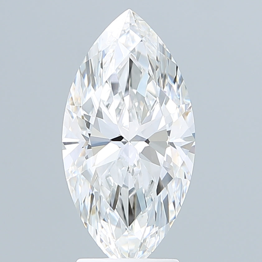 3.09 Carat Marquise Shaped, Ideal Cut, E Color, VVS2 Clarity, IGI Certified Lab Grown Diamond