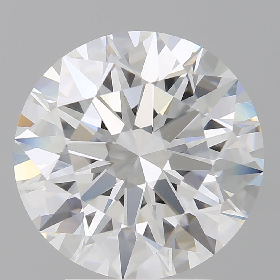 4.04 Carat Round Shaped, Ideal Cut, E Color, VVS2 Clarity, IGI Certified Lab Grown Diamond