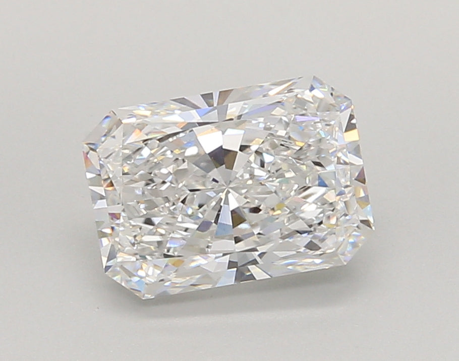 2.06 Carat Radiant Shaped, Ideal Cut, D Color, VVS1 Clarity, IGI Certified Lab Grown Diamond