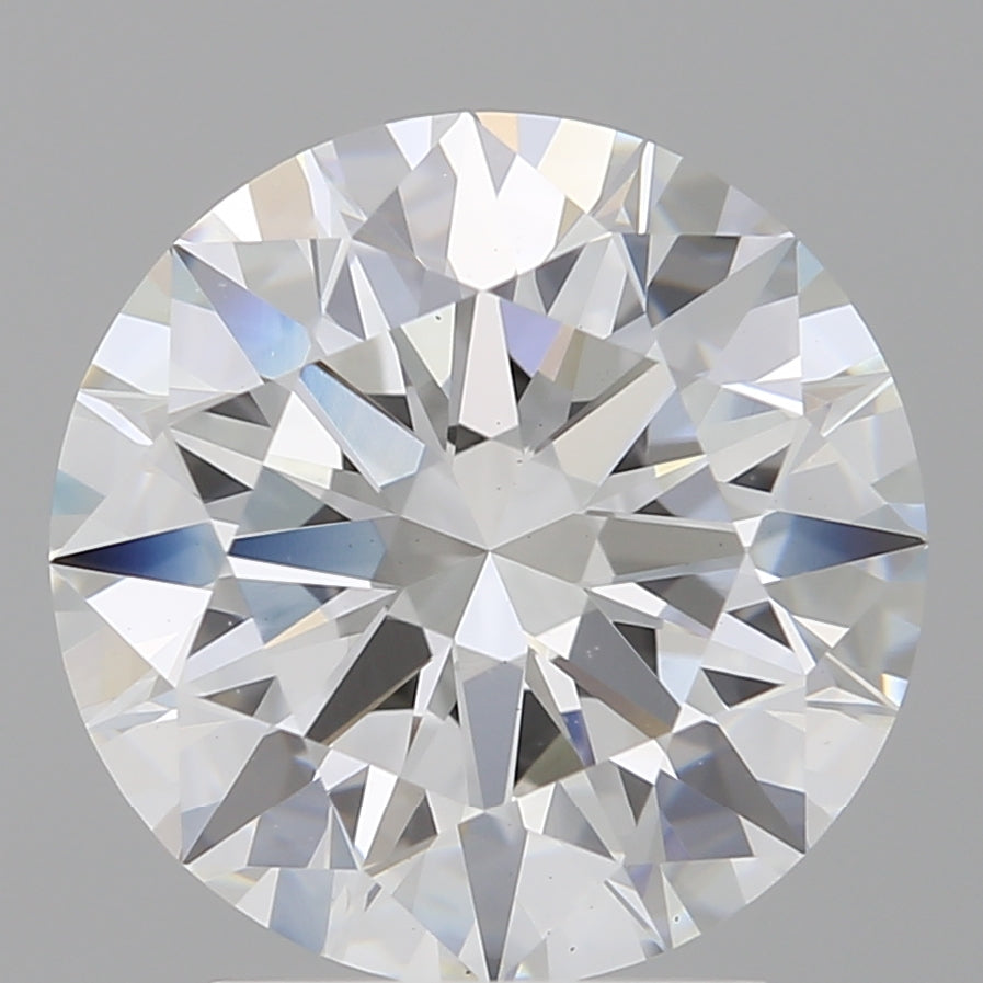 3.07 Carat Round Shaped, Ideal Cut, E Color, VVS2 Clarity, IGI Certified Lab Grown Diamond