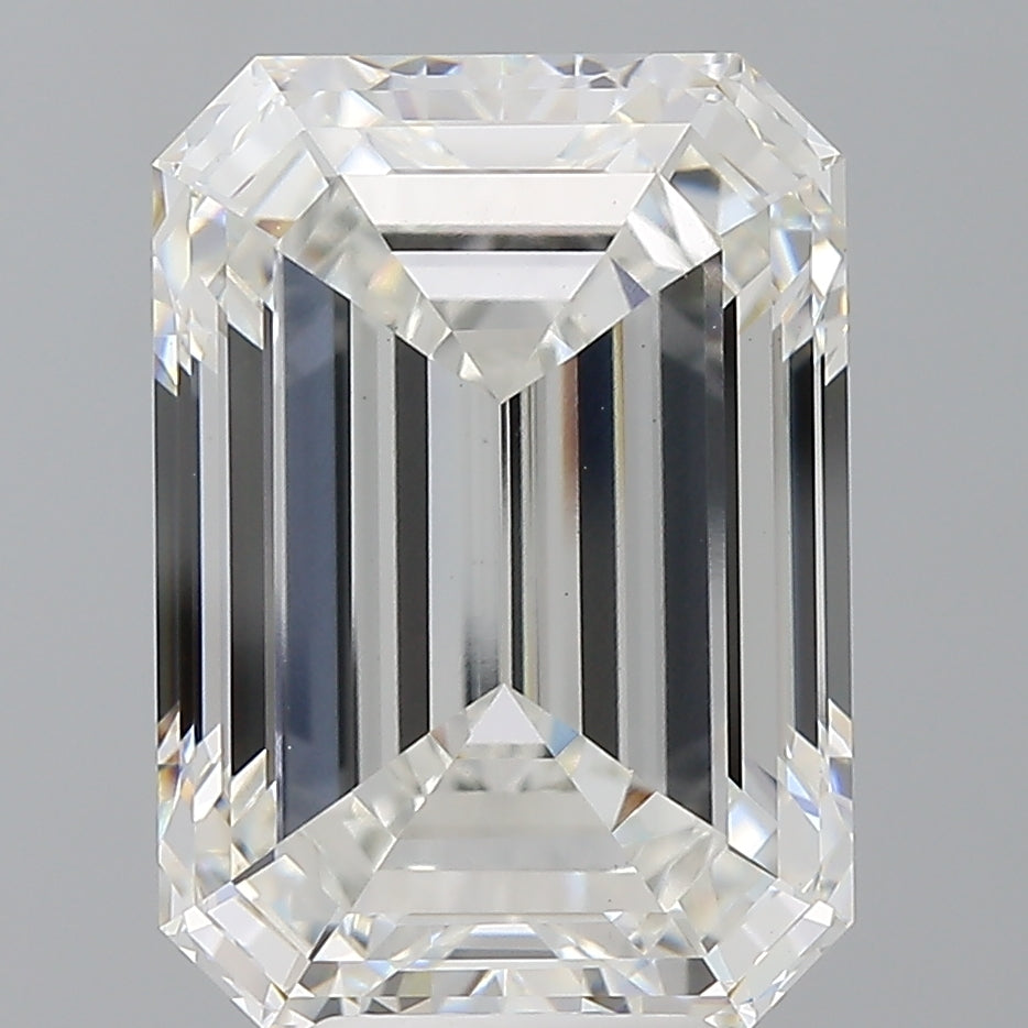 8.06 Carat Emerald Shaped, Ideal Cut, F Color, VS1 Clarity, IGI Certified Lab Grown Diamond