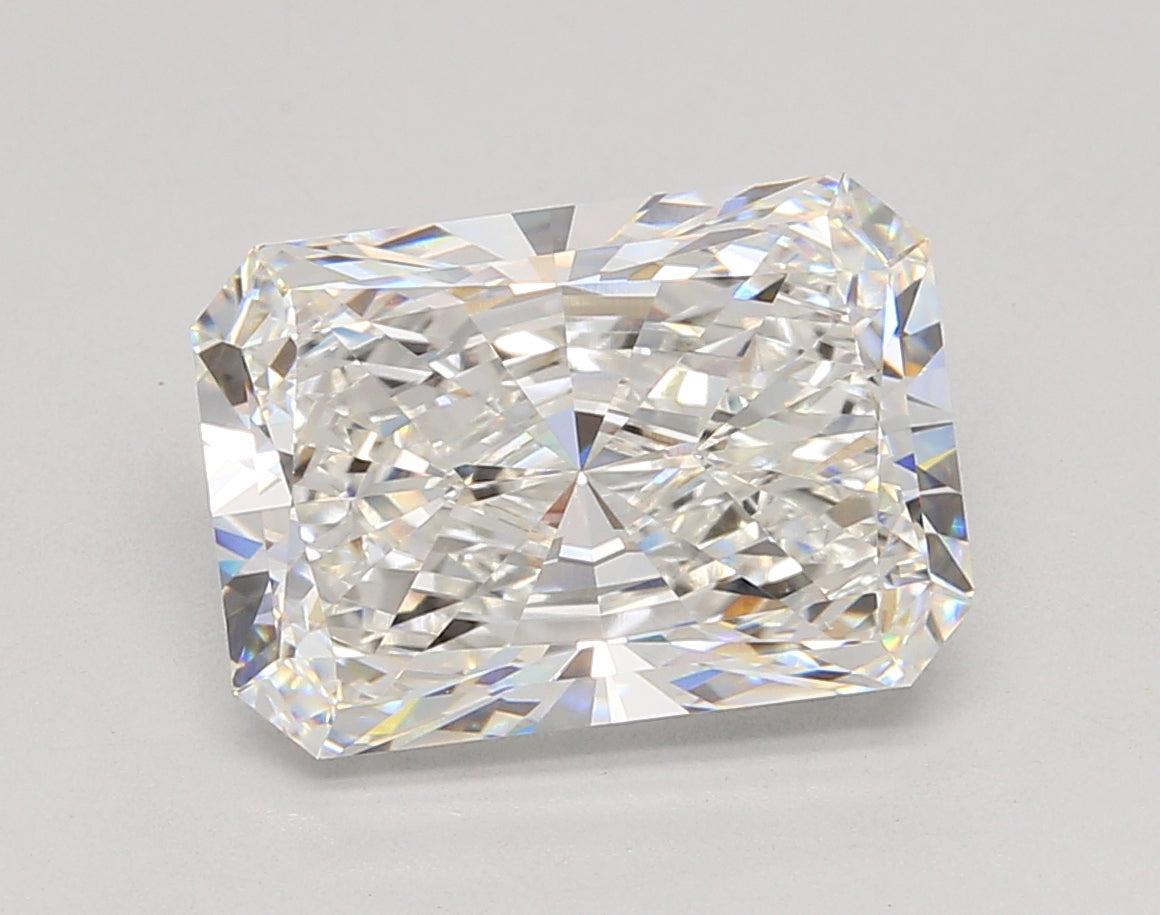 5.51 Carat Radiant Shaped, Excellent Cut, E Color, VVS2 Clarity, IGI Certified Lab Grown Diamond