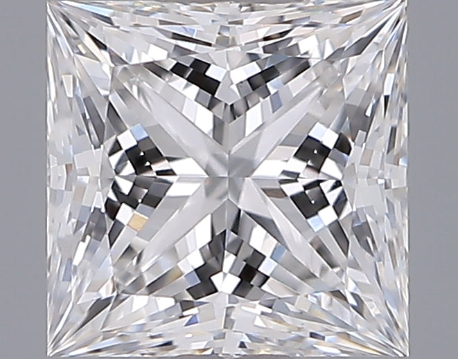 1.06 Carat Princess Shaped, Ideal Cut, E Color, VVS2 Clarity, IGI Certified Lab Grown Diamond
