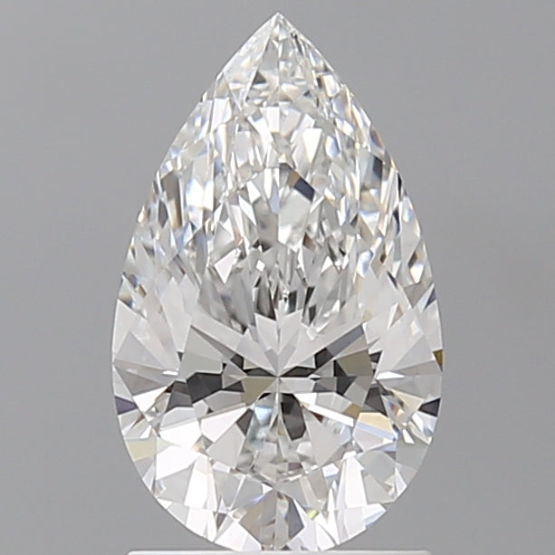 1.56 Carat Pear Shaped, Ideal Cut, E Color, VVS2 Clarity, IGI Certified Lab Grown Diamond