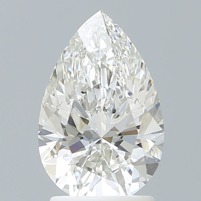 2.12 Carat Pear Shaped, Ideal Cut, F Color, VVS2 Clarity, IGI Certified Lab Grown Diamond