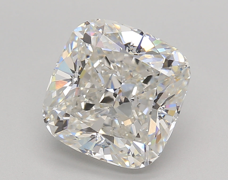 3.69 Carat Cushion Shaped, Ideal Cut, F Color, VVS2 Clarity, IGI Certified Lab Grown Diamond