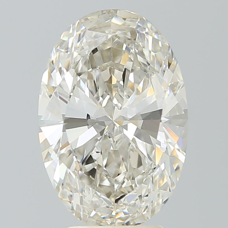 4.60 Carat Oval Shaped, Excellent Cut, H Color, VVS2 Clarity, IGI Certified Lab Grown Diamond