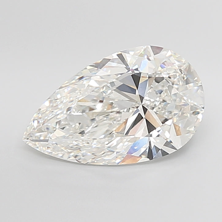 7.04 Carat Pear Shaped, Ideal Cut, G Color, VVS2 Clarity, IGI Certified Lab Grown Diamond
