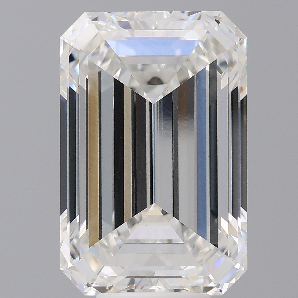9.05 Carat Emerald Shaped, Ideal Cut, F Color, VVS2 Clarity, IGI Certified Lab Grown Diamond