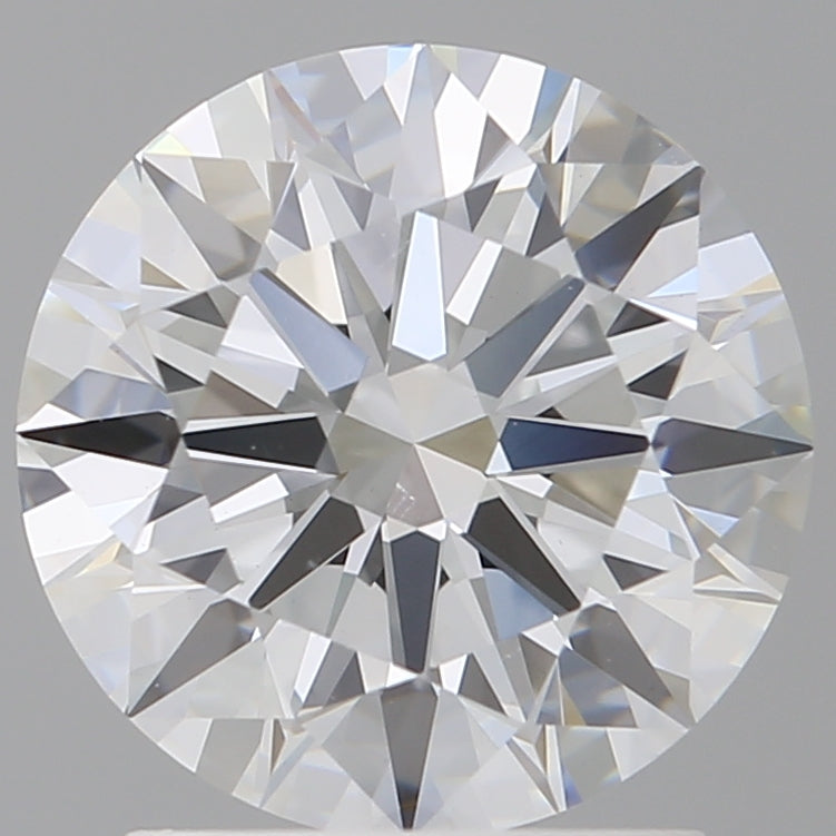2.10 Carat Round Shaped, Ideal Cut, E Color, VVS2 Clarity, IGI Certified Lab Grown Diamond