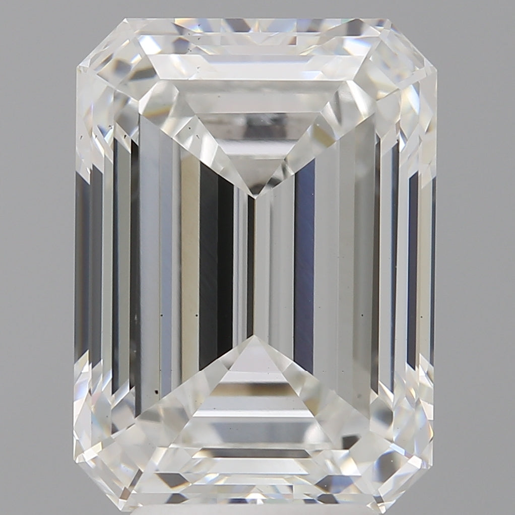 5.04 Carat Emerald Shaped, Ideal Cut, E Color, VS2 Clarity, IGI Certified Lab Grown Diamond