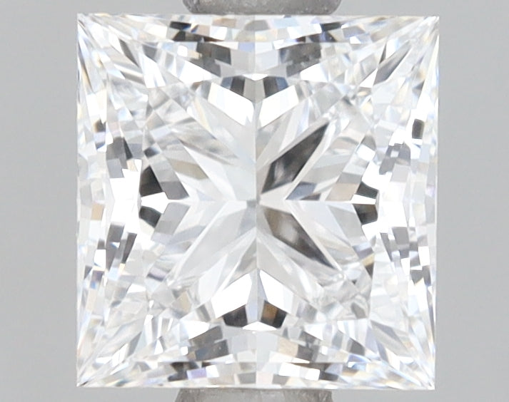 1.06 Carat Princess Shaped, Ideal Cut, E Color, VVS1 Clarity, IGI Certified Lab Grown Diamond