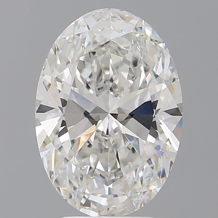4.10 Carat Oval Shaped, Ideal Cut, E Color, VVS2 Clarity, IGI Certified Lab Grown Diamond