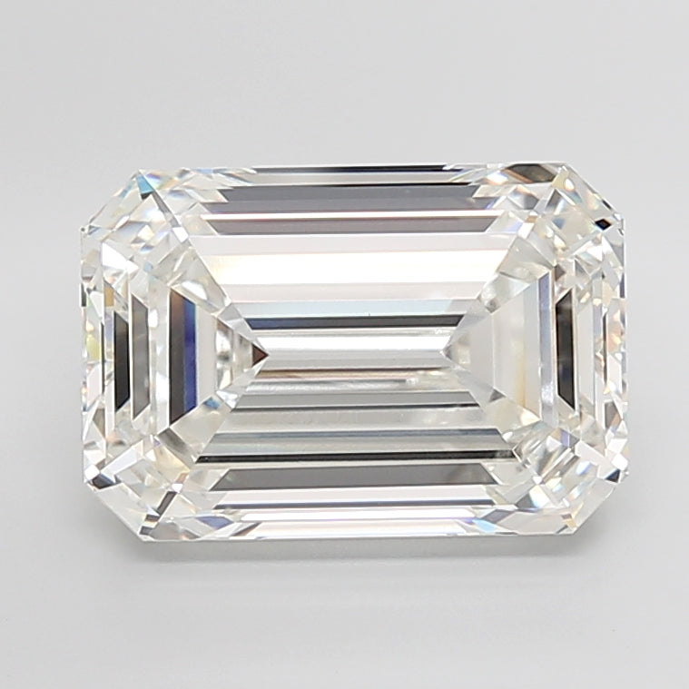 15.06 Carat Emerald Shaped, Ideal Cut, G Color, VVS2 Clarity, IGI Certified Lab Grown Diamond