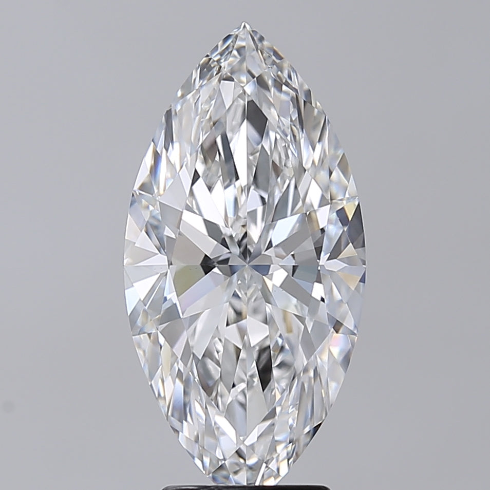 4.02 Carat Marquise Shaped, Excellent Cut, E Color, VVS2 Clarity, IGI Certified Lab Grown Diamond