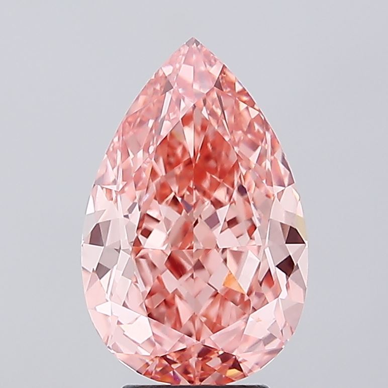 5.19 Carat Pear Shaped, Ideal Cut, VVS2 Clarity, IGI Certified Lab Grown Diamond