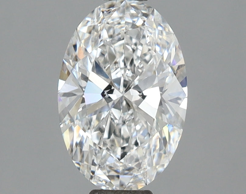 1.14 Carat Oval Shaped, Ideal Cut, D Color, VVS2 Clarity, IGI Certified Lab Grown Diamond