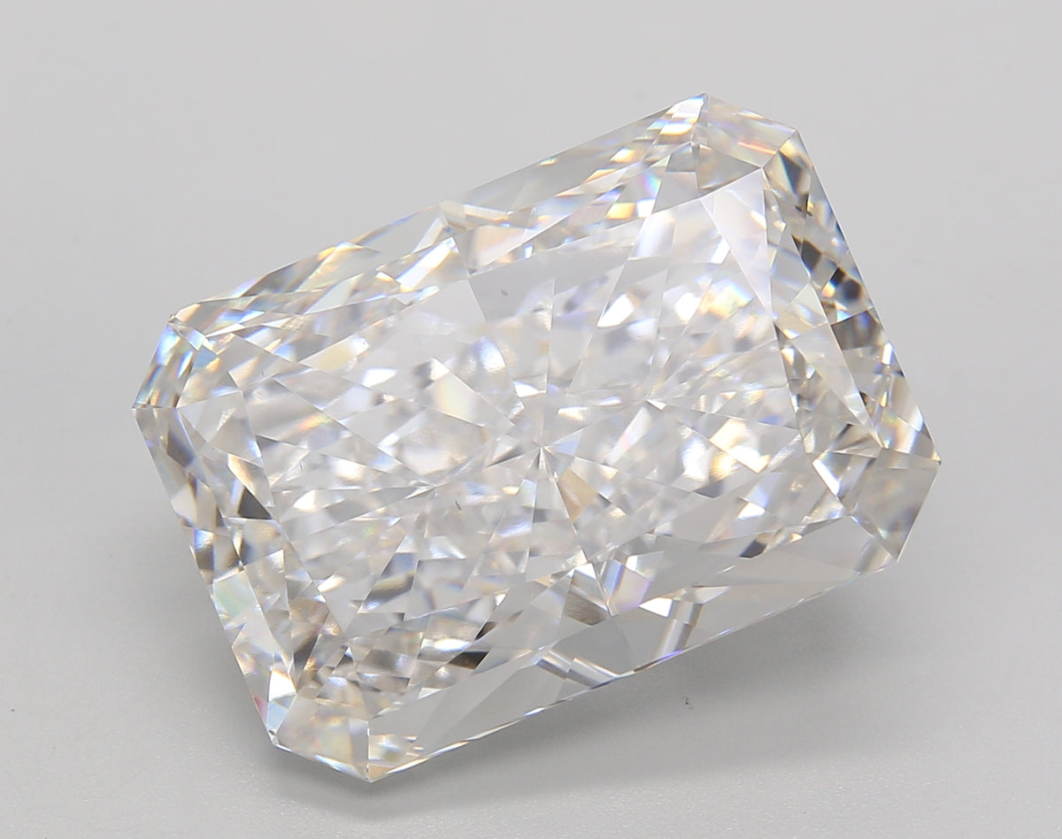 15.04 Carat Radiant Shaped, Ideal Cut, E Color, VS1 Clarity, IGI Certified Lab Grown Diamond