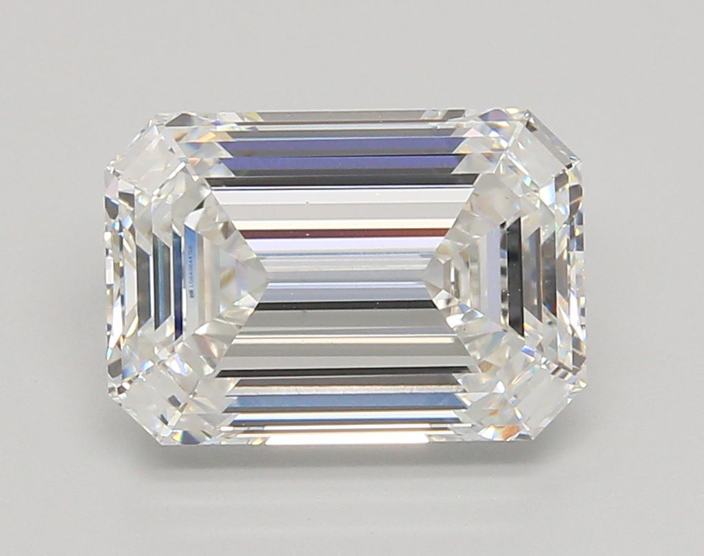 5.03 Carat Emerald Shaped, Ideal Cut, E Color, VS1 Clarity, IGI Certified Lab Grown Diamond