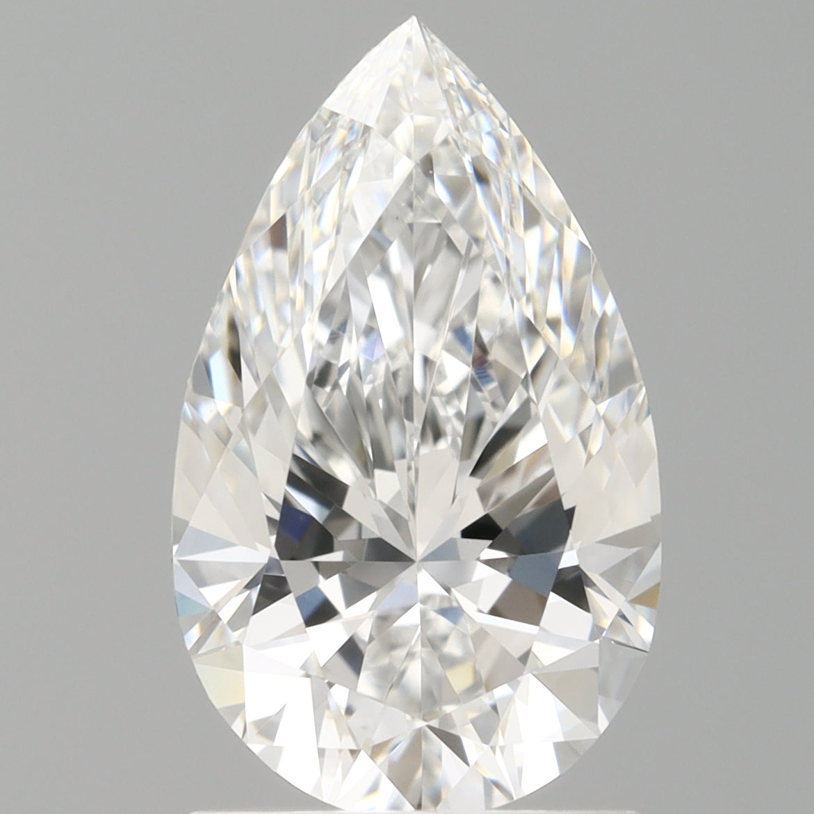 1.55 Carat Pear Shaped, Ideal Cut, E Color, VVS2 Clarity, IGI Certified Lab Grown Diamond