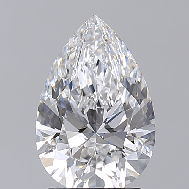 2.00 Carat Pear Shaped, Very Good Cut, E Color, VS1 Clarity, IGI Certified Lab Grown Diamond