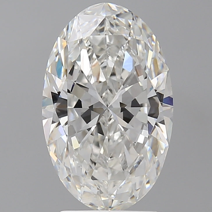 3.09 Carat Oval Shaped, Ideal Cut, F Color, VVS2 Clarity, IGI Certified Lab Grown Diamond
