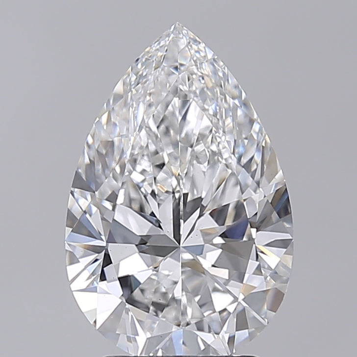 3.00 Carat Pear Shaped, Very Good Cut, E Color, VS1 Clarity, IGI Certified Lab Grown Diamond