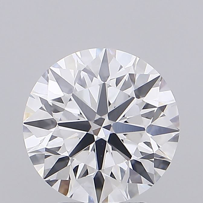 2.11 Carat Round Shaped, Ideal Cut, E Color, VVS2 Clarity, IGI Certified Lab Grown Diamond