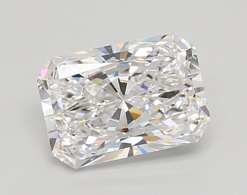 2.05 Carat Radiant Shaped, Ideal Cut, D Color, VVS2 Clarity, IGI Certified Lab Grown Diamond