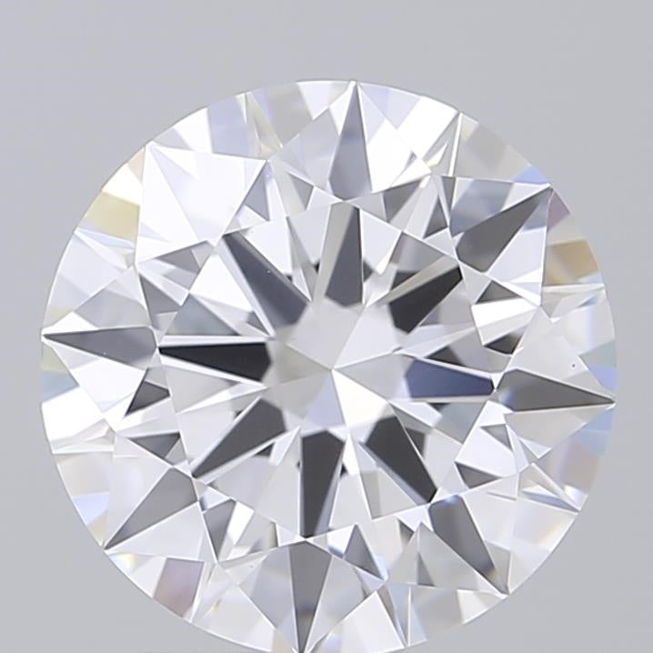 2.29 Carat Round Shaped, Ideal Cut, D Color, VVS2 Clarity, IGI Certified Lab Grown Diamond