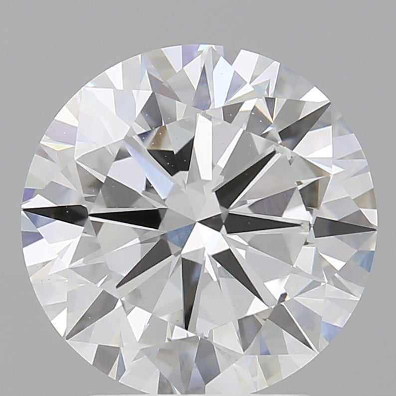 3.00 Carat Round Shaped, Excellent Cut, E Color, VVS2 Clarity, IGI Certified Lab Grown Diamond