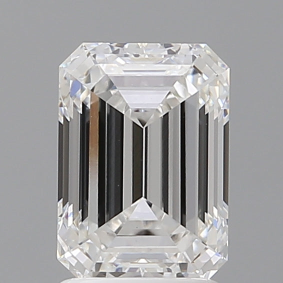 2.10 Carat Emerald Shaped, Ideal Cut, E Color, VVS2 Clarity, IGI Certified Lab Grown Diamond