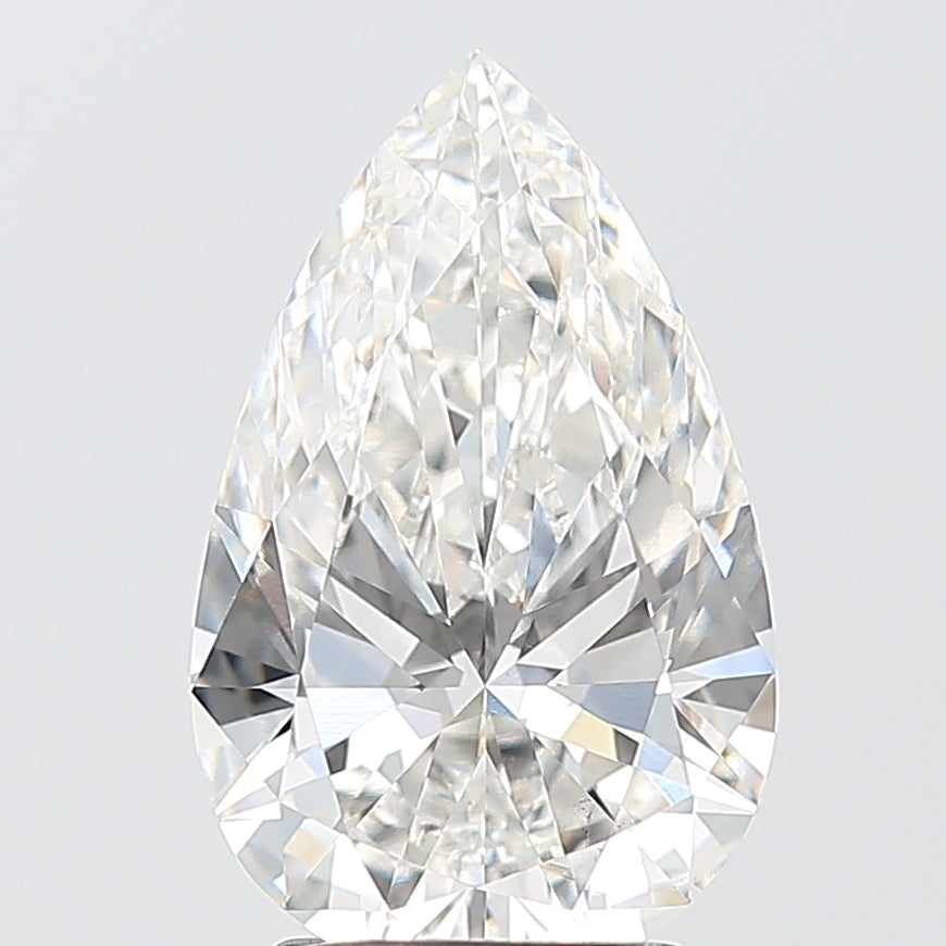 3.03 Carat Pear Shaped, Ideal Cut, F Color, VS1 Clarity, IGI Certified Lab Grown Diamond