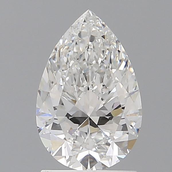 1.60 Carat Pear Shaped, Ideal Cut, E Color, VVS2 Clarity, IGI Certified Lab Grown Diamond