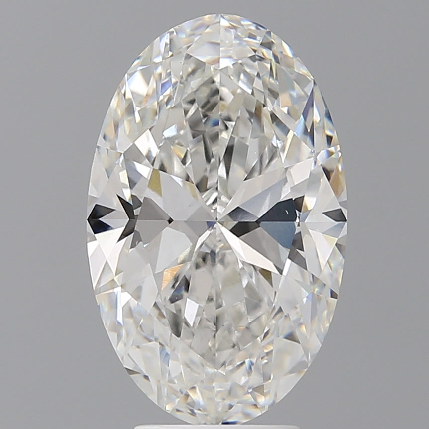 5.00 Carat Oval Shaped, Ideal Cut, F Color, VVS2 Clarity, IGI Certified Lab Grown Diamond