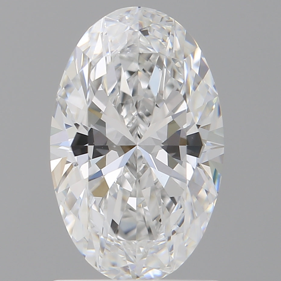 1.54 Carat Oval Shaped, Ideal Cut, D Color, VVS2 Clarity, IGI Certified Lab Grown Diamond