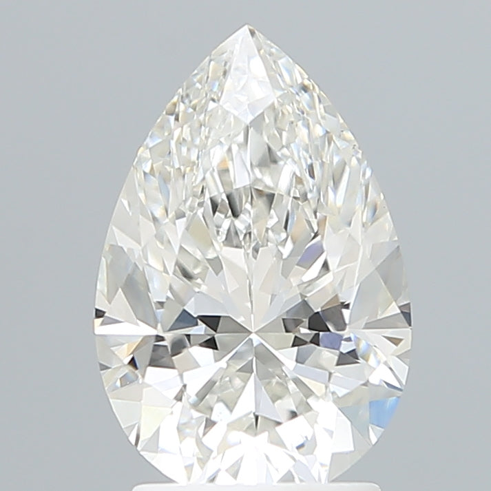 2.50 Carat Pear Shaped, Excellent Cut, G Color, VVS2 Clarity, IGI Certified Lab Grown Diamond
