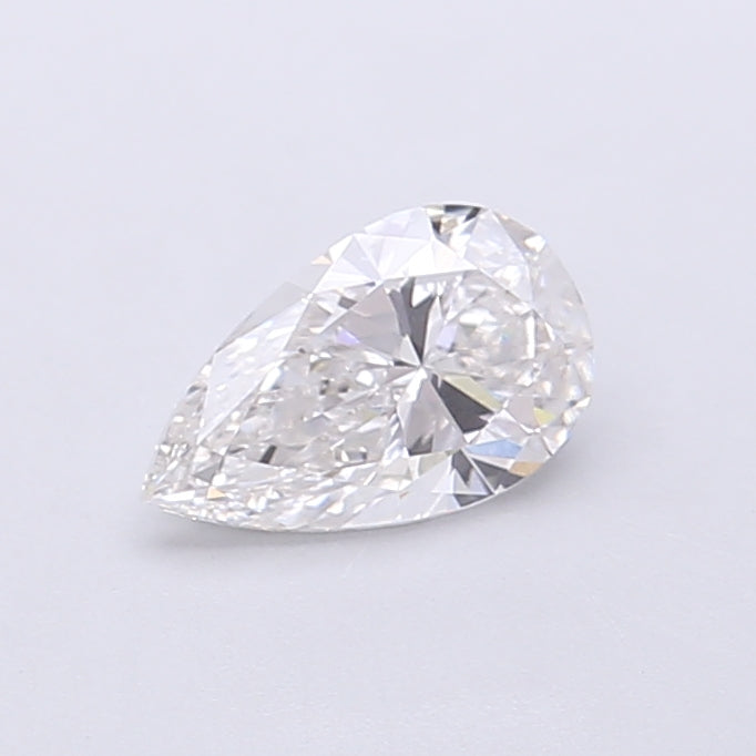 0.62 Carat Pear Shaped, Very Good Cut, E Color, VVS2 Clarity, IGI Certified Lab Grown Diamond