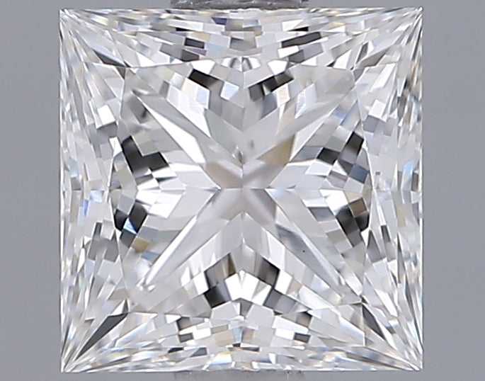 1.35 Carat Princess Shaped, Ideal Cut, E Color, VVS2 Clarity, IGI Certified Lab Grown Diamond