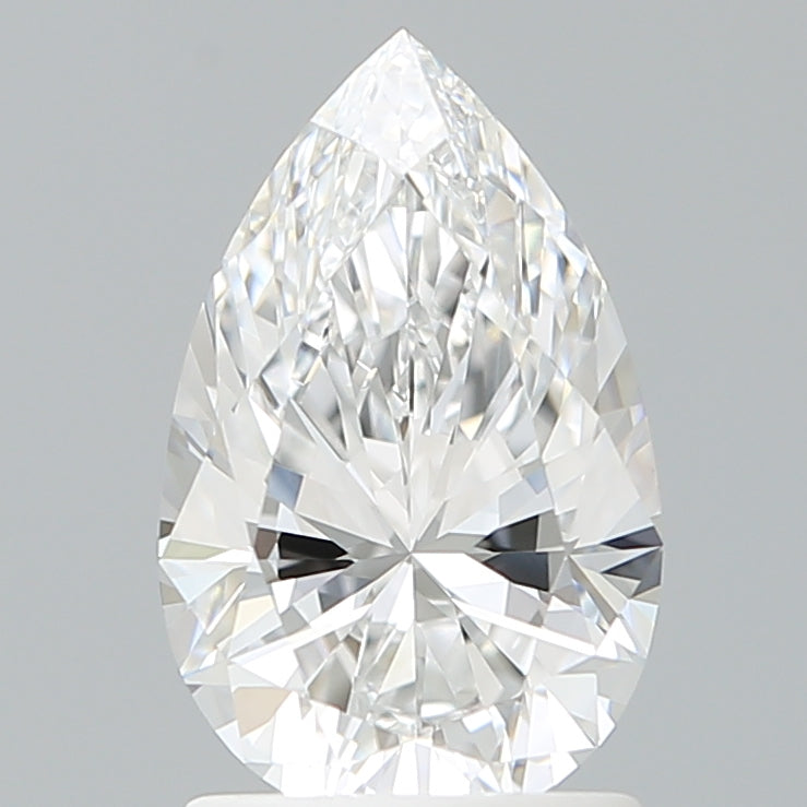 1.60 Carat Pear Shaped, Excellent Cut, D Color, VVS1 Clarity, IGI Certified Lab Grown Diamond