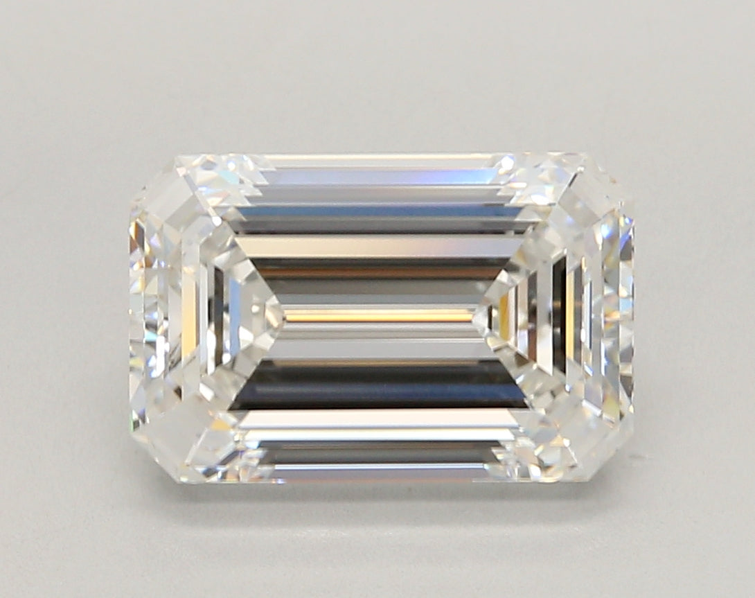 5.03 Carat Emerald Shaped, Ideal Cut, E Color, VVS1 Clarity, IGI Certified Lab Grown Diamond