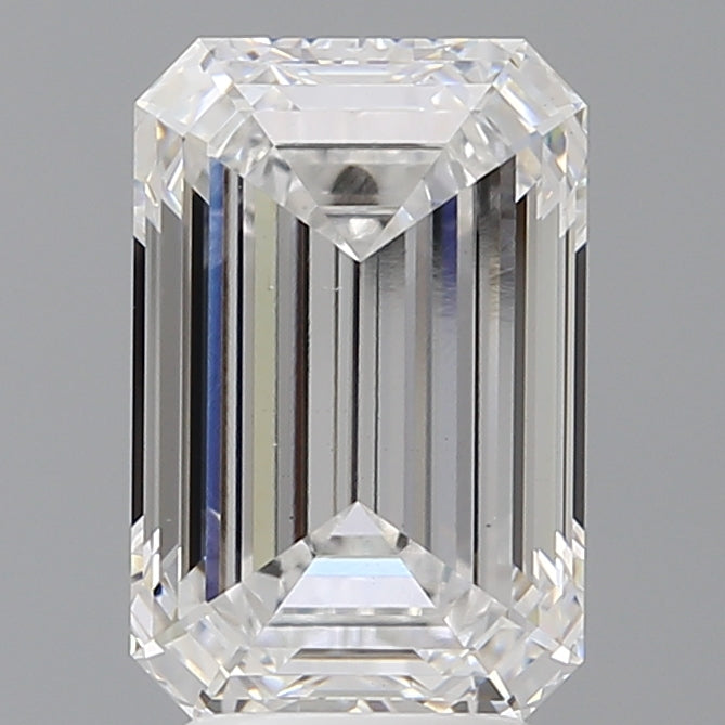 4.07 Carat Emerald Shaped, Ideal Cut, E Color, VS1 Clarity, IGI Certified Lab Grown Diamond