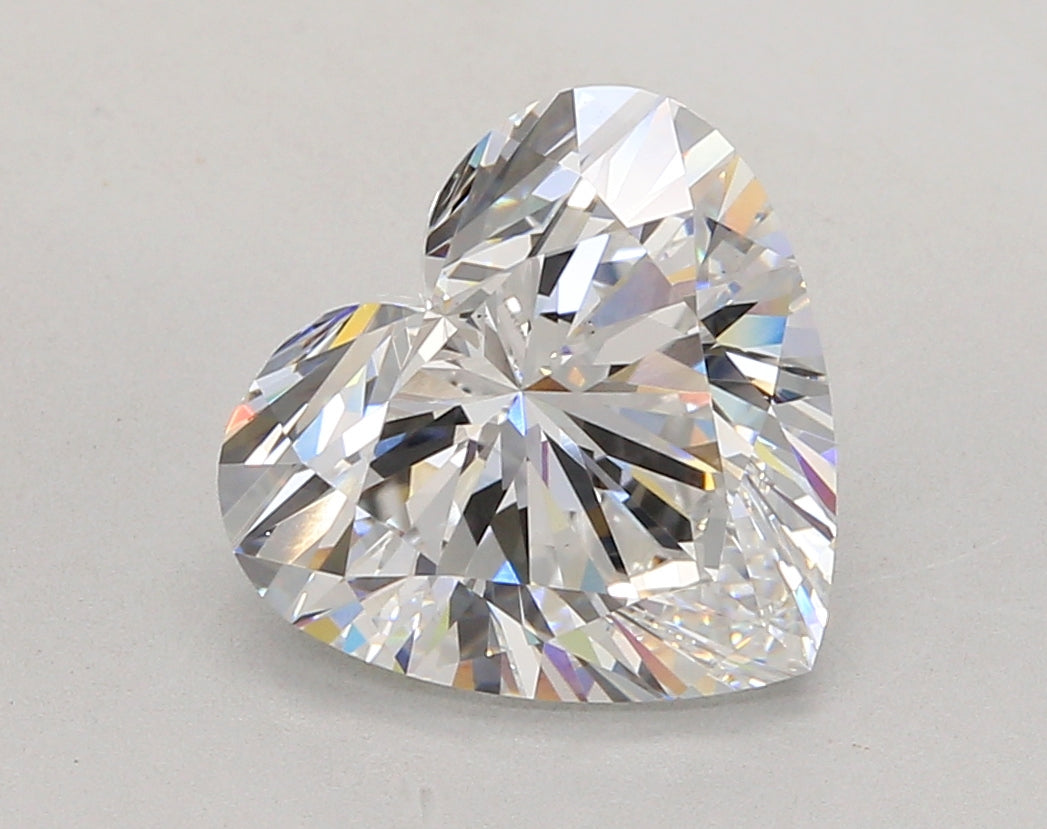 4.07 Carat Heart Shaped, Ideal Cut, D Color, VS2 Clarity, IGI Certified Lab Grown Diamond
