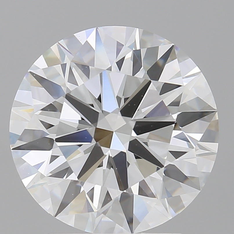 3.07 Carat Round Shaped, Ideal Cut, F Color, VVS2 Clarity, IGI Certified Lab Grown Diamond