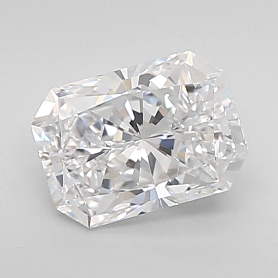 1.51 Carat Radiant Shaped, Excellent Cut, D Color, VVS2 Clarity, IGI Certified Lab Grown Diamond