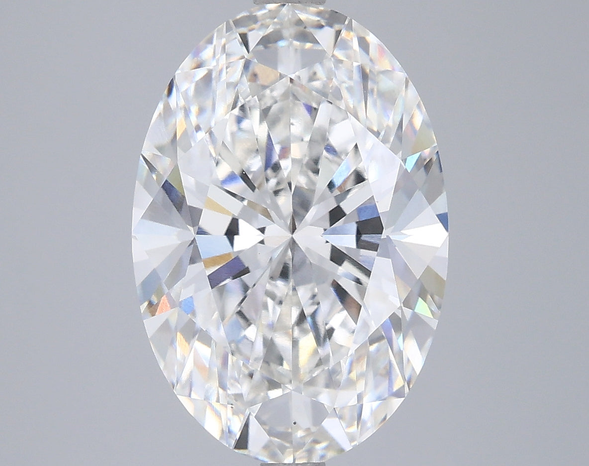 5.05 Carat Oval Shaped, Ideal Cut, F Color, VS1 Clarity, IGI Certified Lab Grown Diamond
